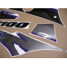 SUZUKI GSX-R 1100 YEAR 1993 BLACK GREY ADESIVOS