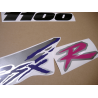 SUZUKI GSX-R 1100 YEAR 1993 BLACK GREY ADESIVOS