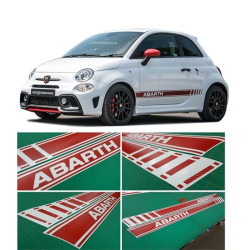 Fiat 500 / 595 Abarth Carbon Fibre Red ADESIVI