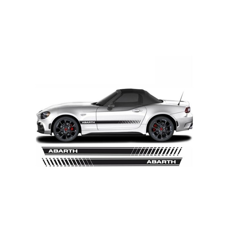 Fiat 124 Spider Abarth side stripes DECALS