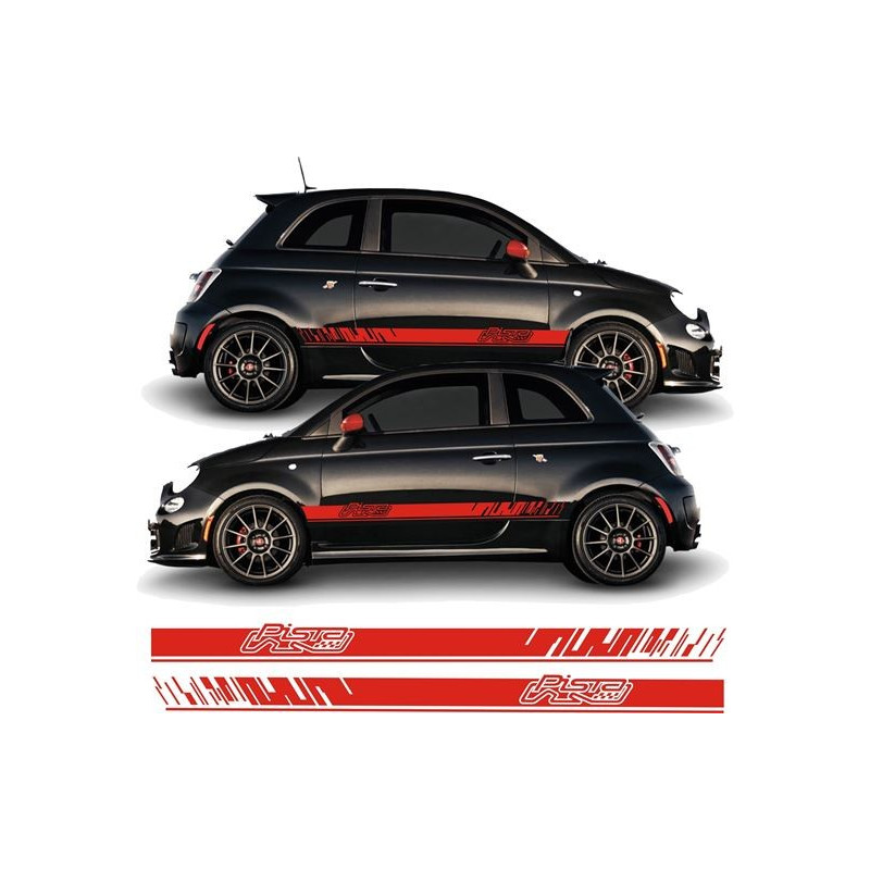 Fiat 500 / 595 Abarth side stripes ADESIVI