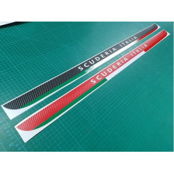Fiat 595-500 Abarth Carbon fibre Scuderia Italia DECALS