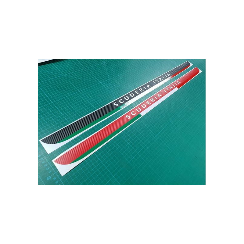 Fiat 595-500 Abarth Carbon fibre Scuderia Italia AUFKLEBER