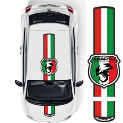 Fiat 500 / 595 Abarth Scuderia Italia Over the top Stripes ADESIVI