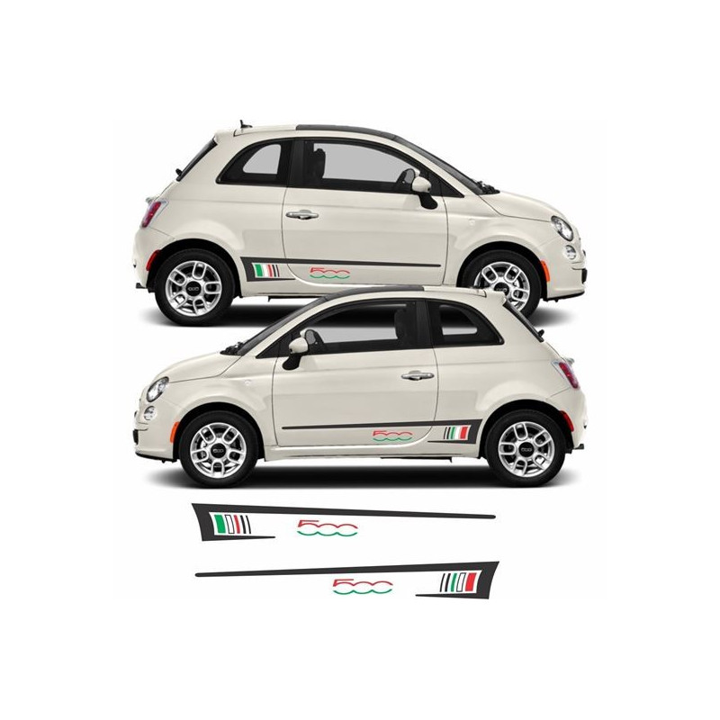 Fiat 500-595 ABARTH Stripes DECALS