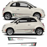 Fiat 500-595 ABARTH Stripes AUTOCOLLANT