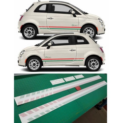 Fiat 500 ABARTH Stripes ADESIVOS