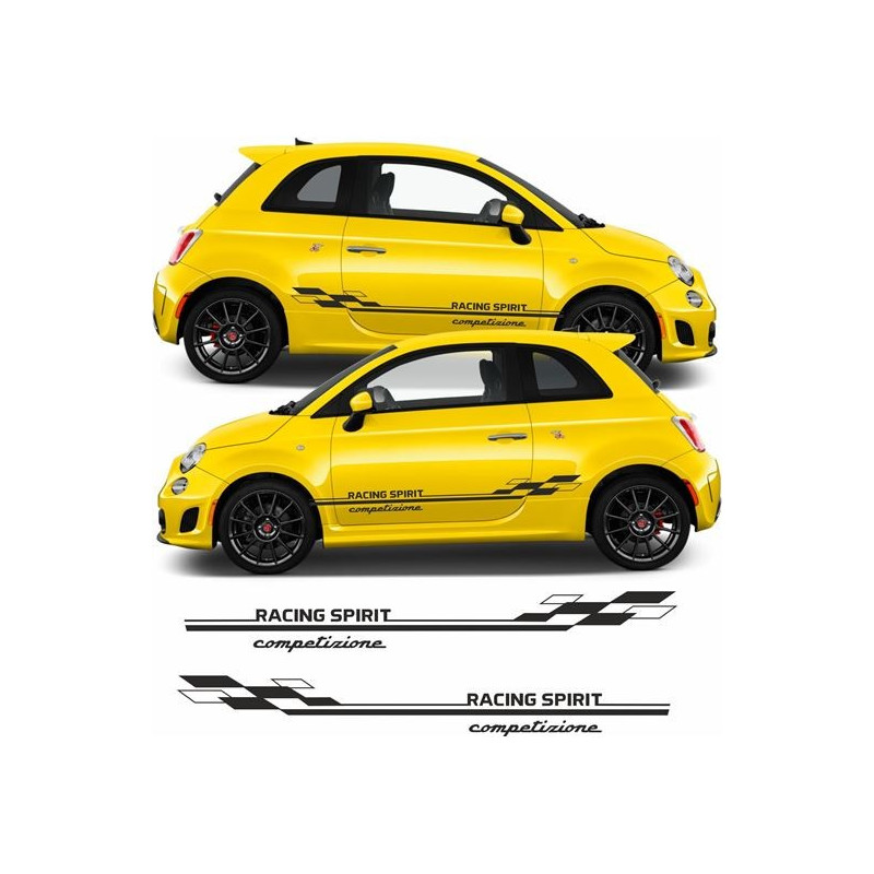 Fiat 500-595 ABARTH Stripes AUFKLEBER