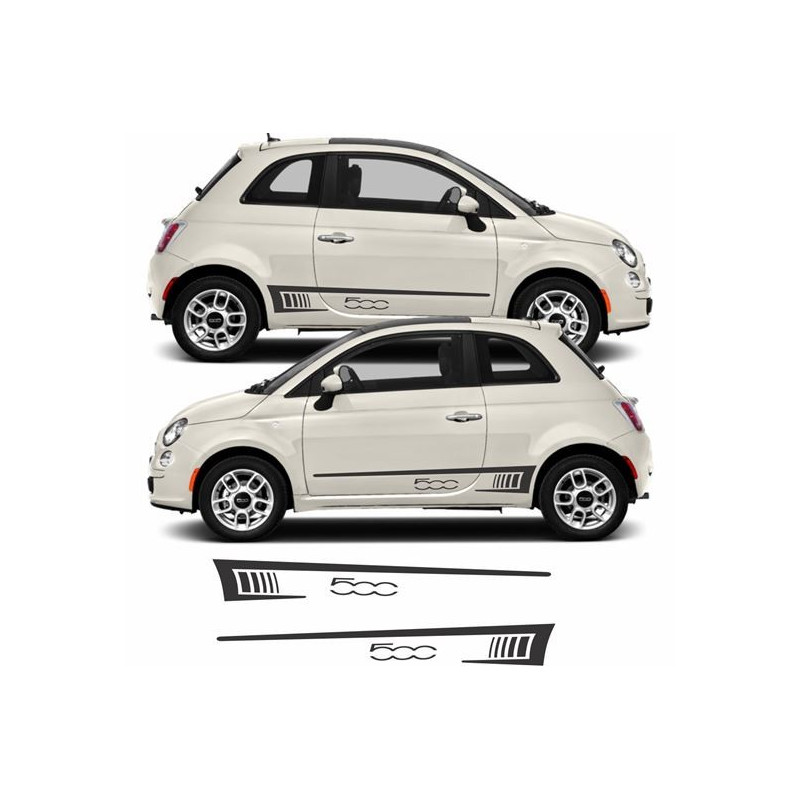 Fiat 500-595 ABARTH Stripes AUFKLEBER