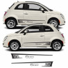 Fiat 500-595 ABARTH Stripes AUFKLEBER