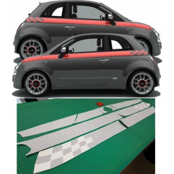 Fiat 500-595 ABARTH Stripes AUTOCOLLANT
