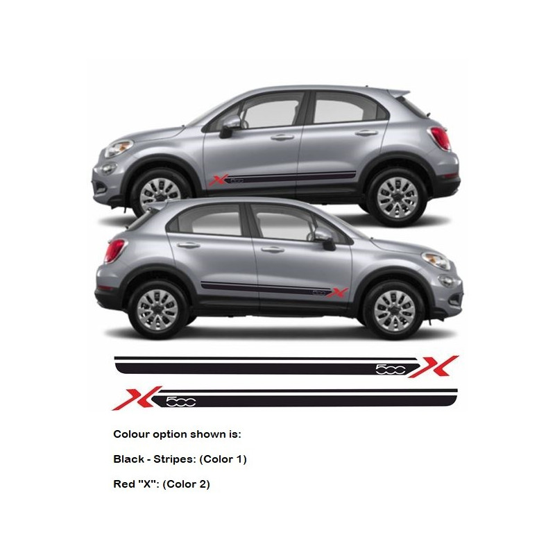 Fiat 500X ABARTH Stripes ADESIVI
