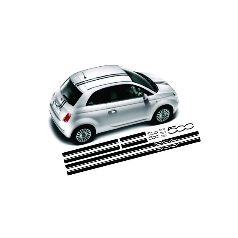 Fiat 500-595 ABARTH Stripes DECALS