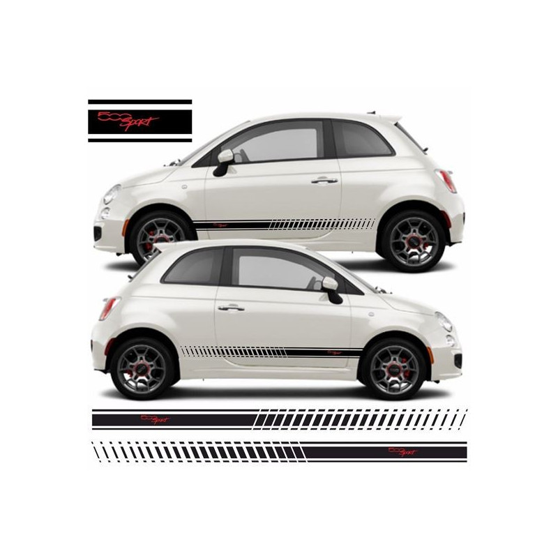 Fiat 500 sport Stripes ADESIVOS