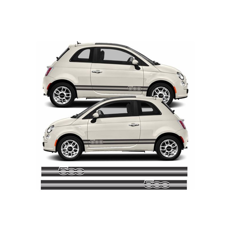 Fiat 500 ABARTH Stripes AUTOCOLLANT