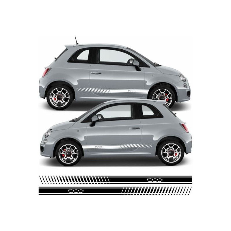 Fiat 500 ABARTH Stripes AUFKLEBER