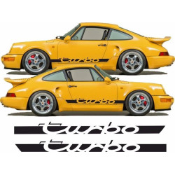 PORSCHE 911-964 TURBO side Stripes DECALS