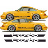 PORSCHE 911-964 TURBO Classic side Stripes AUTOCOLLANT