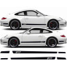 Porsche 911-997 side Stripes AUTOCOLLANT