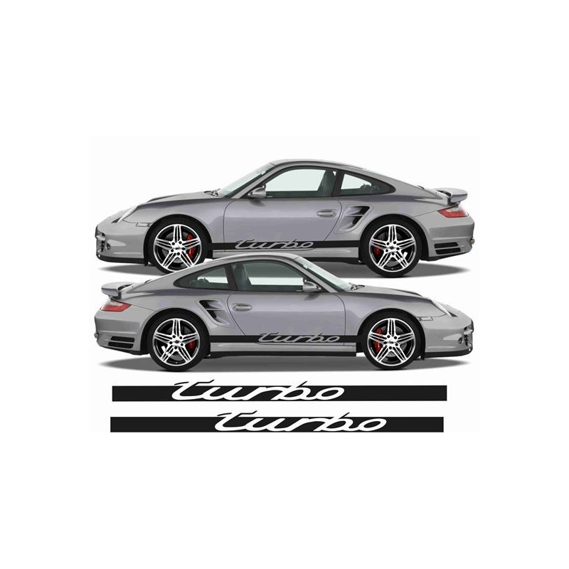 PORSCHE 911 / 996 / 997/ S /Turbo side Stripes DECALS
