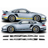 Porsche 911 /997 GT2 RS side Stripes AUFKLEBER