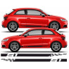 Audi S1 Side Stripes Side Stripes Stickers