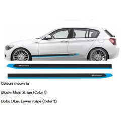BMW 1 Series F20 M sport Side Stripes AUFKLEBER