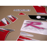 SUZUKI GSX-R 1100 YEAR 1993 RED BLACK ADESIVI