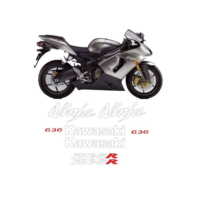 STICKERS KIT KAWASAKI ZX-10R Ninja YEAR 2005-2006