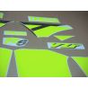 YAMAHA YZF R6 YEAR 1999-2002 NEON YELLOW ADESIVI