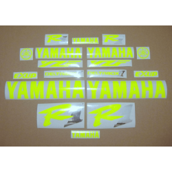 YAMAHA YZF R1 YEAR 1998-2001 NEON YELLOW AUFKLEBER