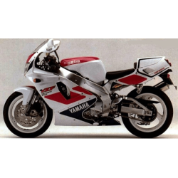 AUTOCOLLANT YAMAHA YZF 750R YEAR 1993 WHITE/PINK/BLUE