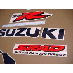 AUTOCOLLANT KIT Suzuki TL 1000R YEAR 2000 - WHITE BLUE