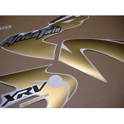 HONDA XRV 750 AFRICA TWIN 2003 - BLACK/GOLD ADESIVI