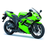STICKER SET KAWASAKI ZX-6R YEAR 2008 GREEN