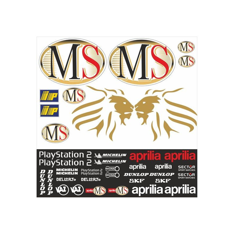 Aprilia MS Sponsor MotoGP Stickers