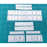 DUCATI 851 YEAR 1989 - 1990 DECALS