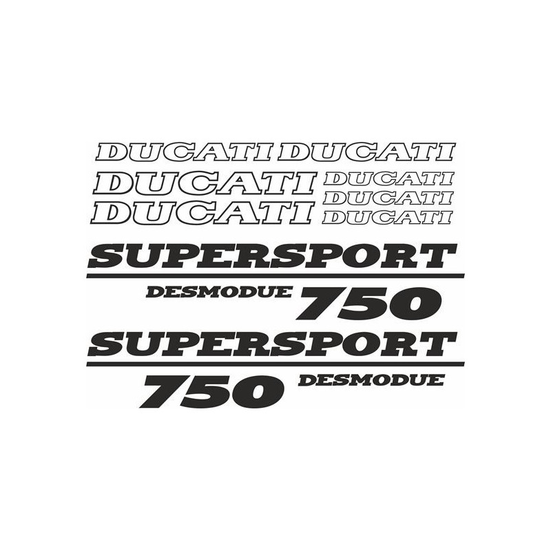 Ducati 750 Supersport Desmodue AUFKLEBER