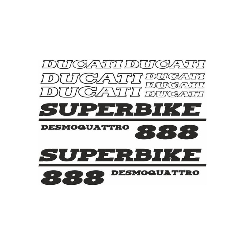 Ducati 888 Superbike desmodue DECALS