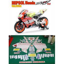 ADHESIVOS HONDA CBR RC211V 2003 Valencia WSB Repsol super bike