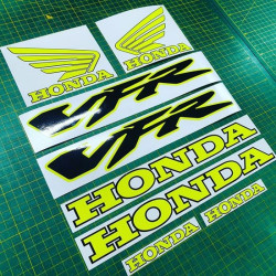 ADHESIVOS HONDA VFR 800 V  2005-2006 YELLOW FLUOR
