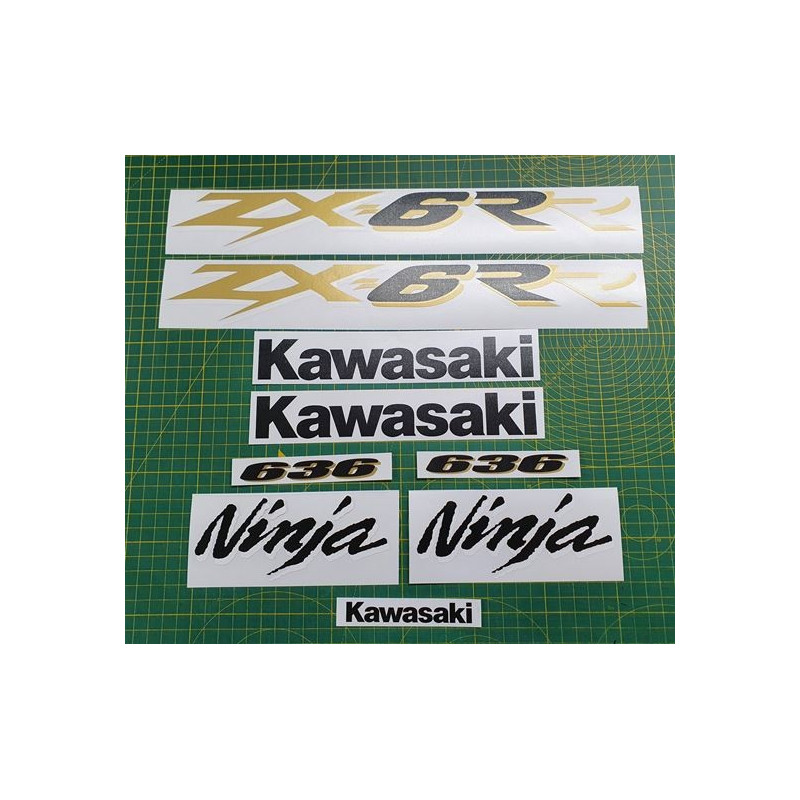 Kawasaki ZX-6RR 636 YEAR 2003-2004 ADESIVOS