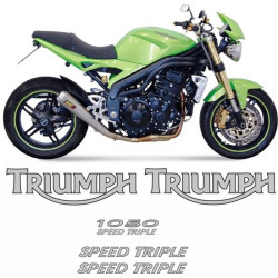 TRIUMPH Speed Triple 1050 YEAR 2005-2010 DECALS
