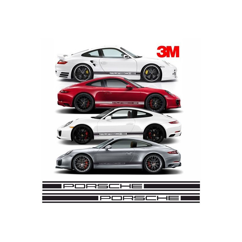 Porsche 991 / 997 / 996 side Stripes DECALS