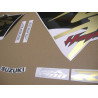SUZUKI HAYABUSA YEAR 2015 BLACK/GREY/GOLD ADESIVOS