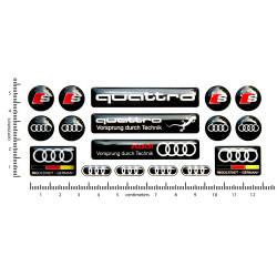 AUDI GEL adesivos x13