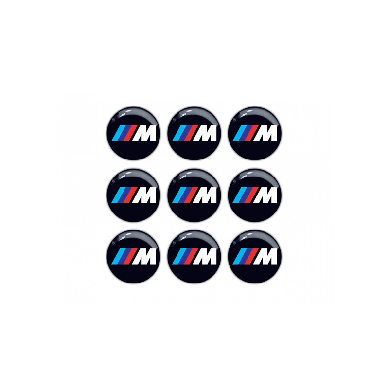 BMW M GEL Autocollant x9