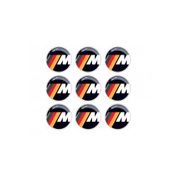 BMW M GEL Stickers decals x9