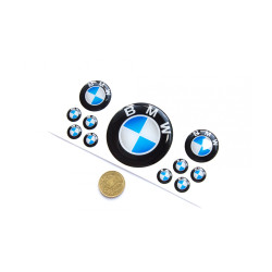 BMW GEL Aufkleber x11