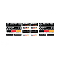 MERCEDES 3D GEL Autocollant x18